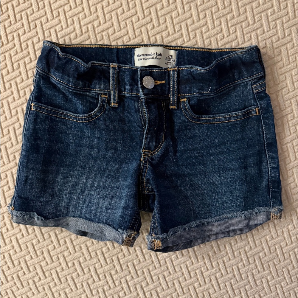 Abercrombie Kids Midi Denim Shorts